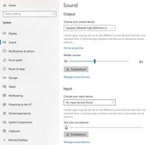 Adjust Microphone Volume in Settings