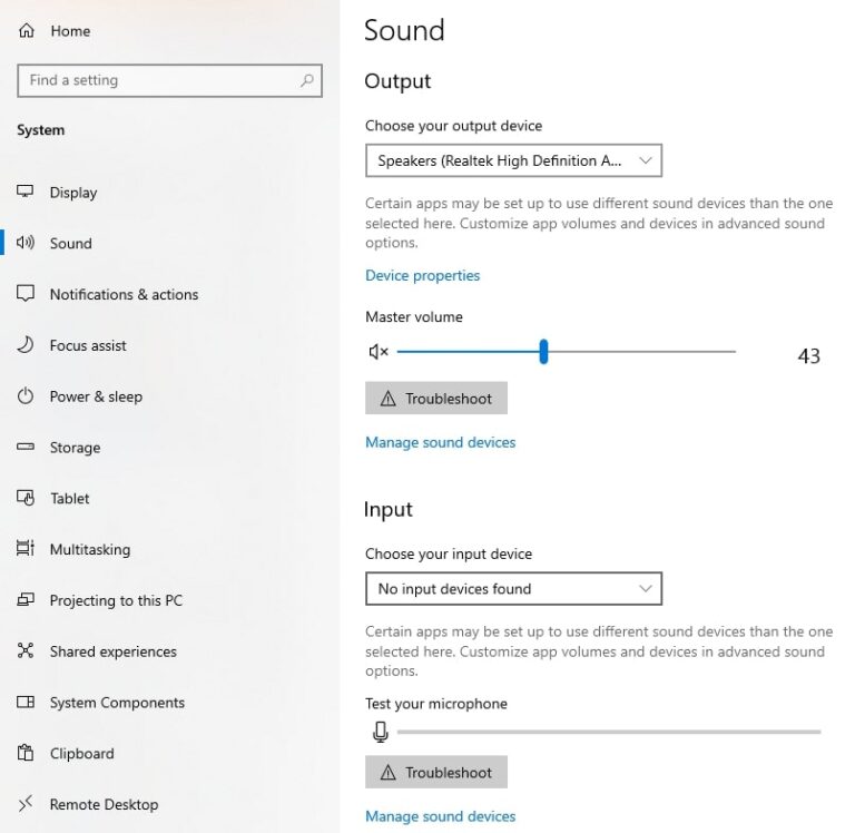 Adjust microphone volume in settings a young music